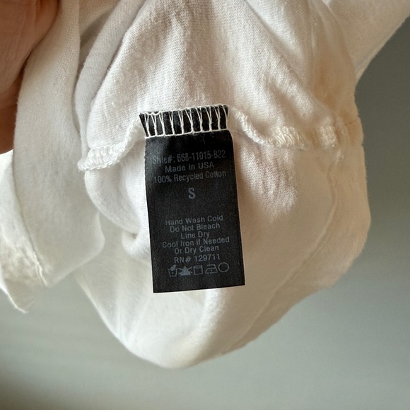 Jenni Kayne White Boxy Pocket Tee - Picture 6 of 6